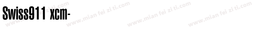 Swiss911 xcm字体转换